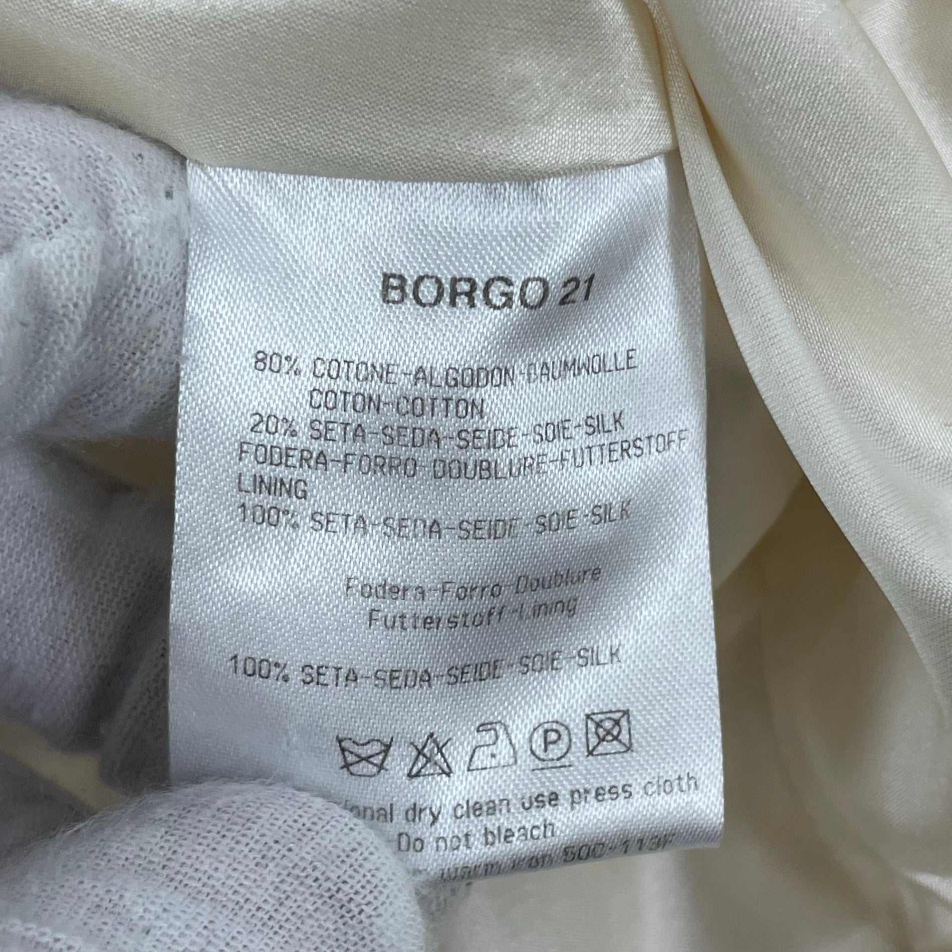 GIORGIO ARMANI / アーカイブ コットンシルクジャケット BORGO21製 参考定価：250,000程度 SIZE:42