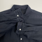 COMOLI コモリ / ナイロンシルク中綿シャツジャケット ブラック 参考定価：48,000+tax SIZE:1