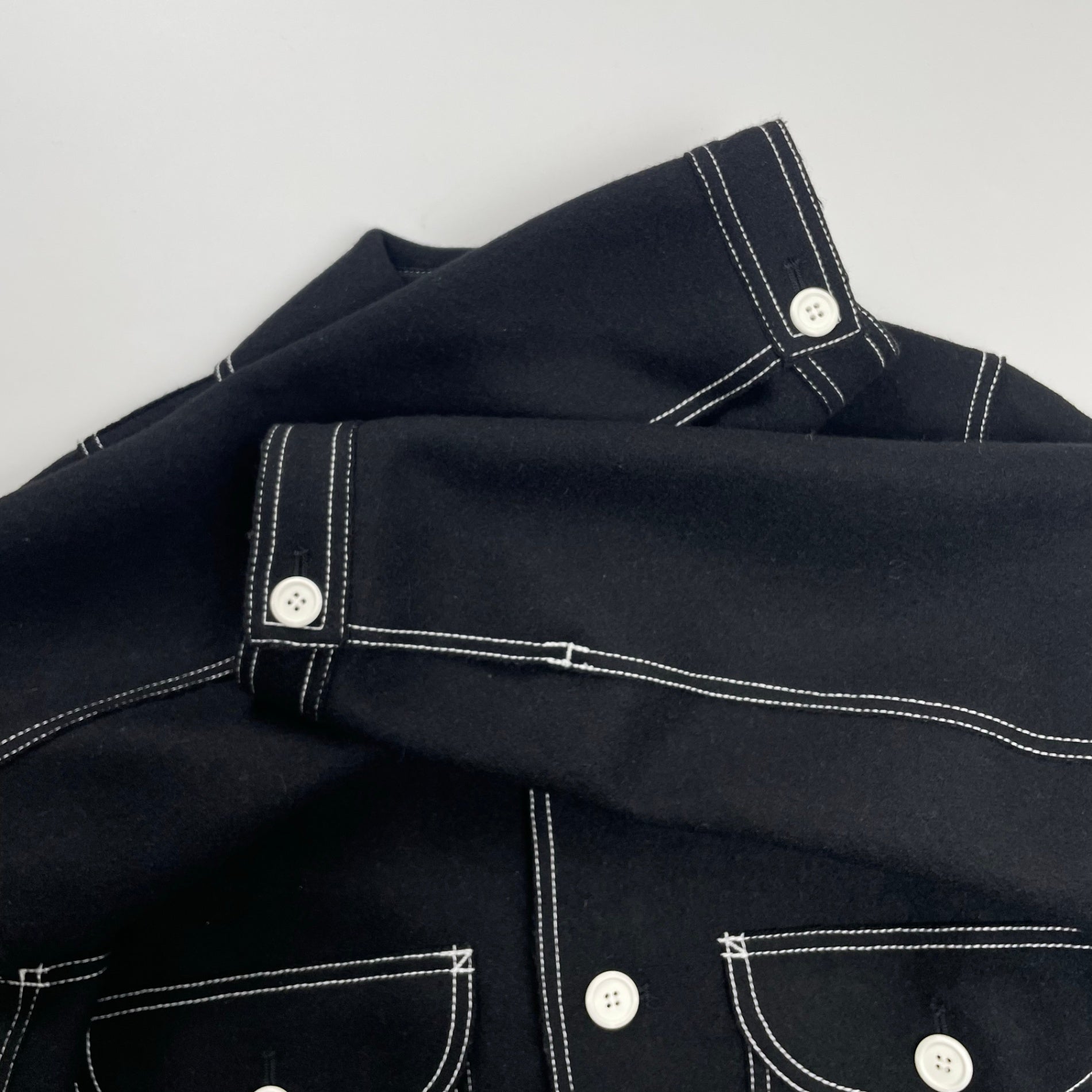 I am I in fact アイアムアイ インファクト / MELTON stitch ブルゾン  参考定価：23,000+tax SIZE:FREE