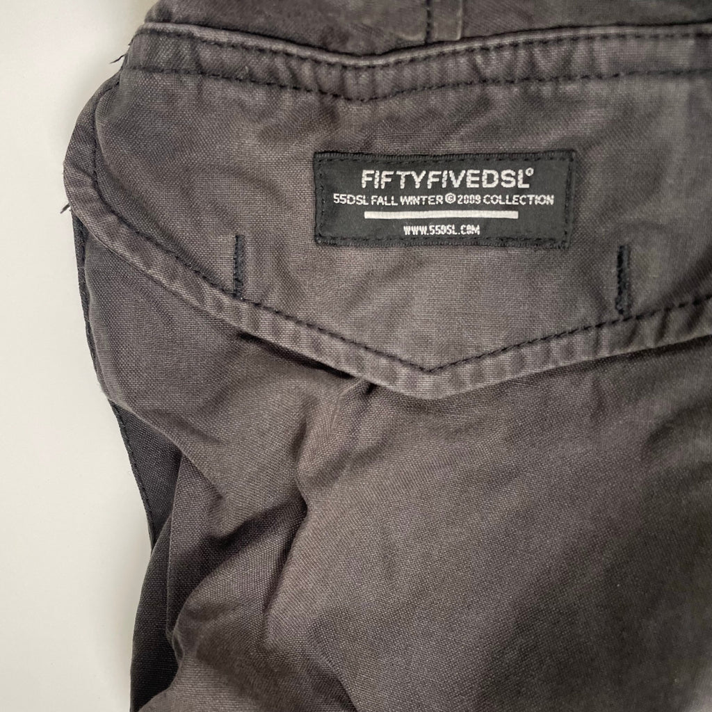 55 DSL フィフティーファイブ ディーゼル / フェードコットンギミックパンツ ブラック SIZE：W90cm