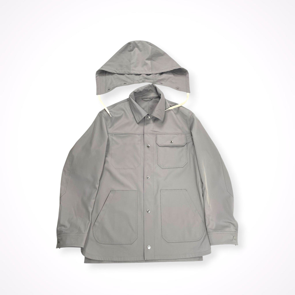 EMPORIO ARMANI エンポリオ アルマーニ / フード付シャツジャケット グレー SIZE:46