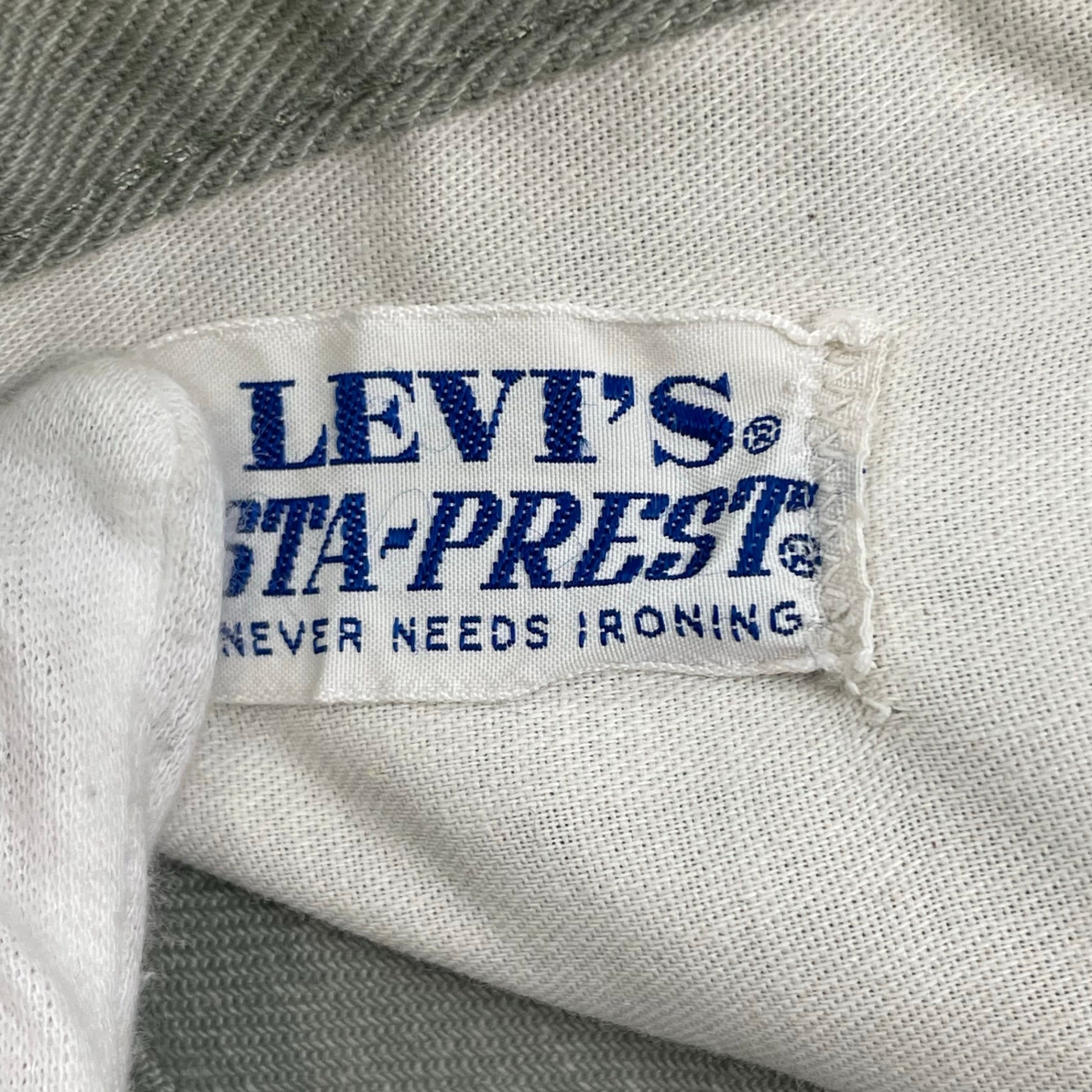 Levi's リーバイス / 黒タブBIG E スタプレスラックス 42TALON SIZE:W83cm
