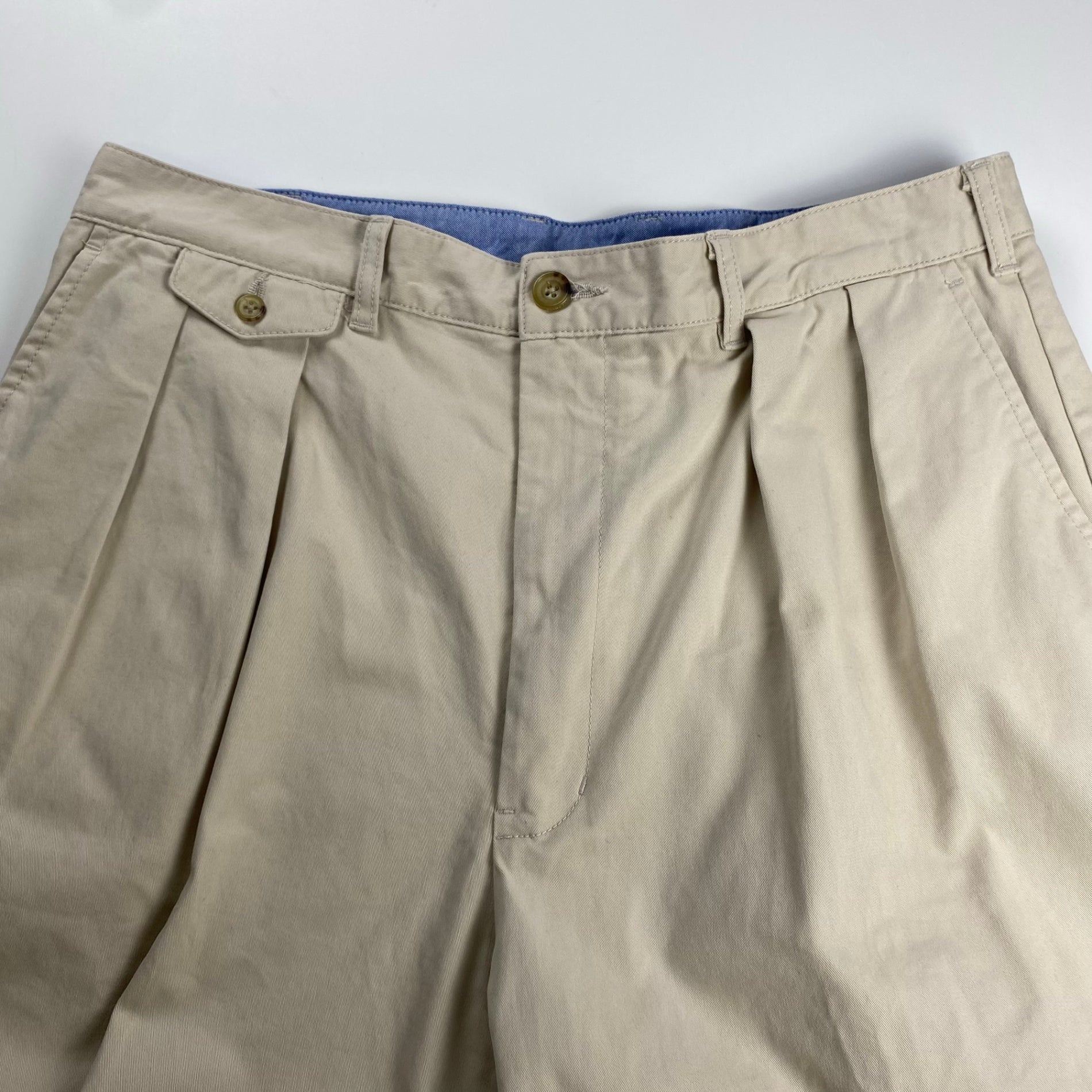 【BEAMS100名品】BEAMS PLUS ビームスプラス / 2プリーツ チノ トラウザーズ ライトベージュ SIZE：XL