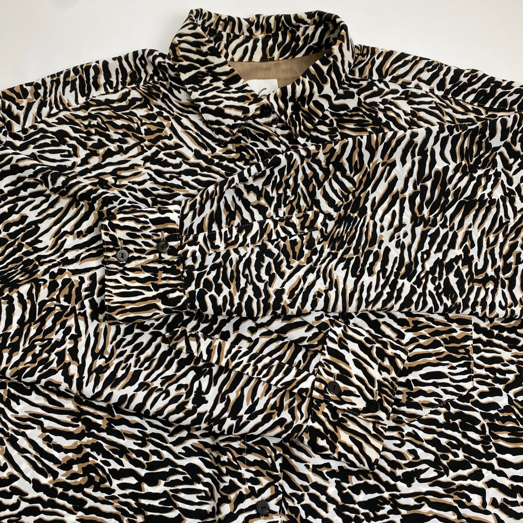 6(ROKU) BEAUTY＆YOUTH ロク ビューティー アンド ユース / ZEBRA PRINT SHIRT 参考定価：17,500+tax SIZE：38