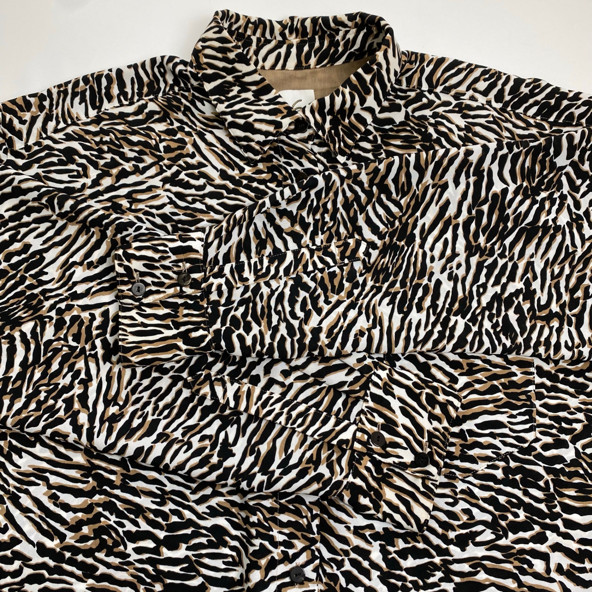 6(ROKU) BEAUTY＆YOUTH ロク ビューティー アンド ユース / ZEBRA PRINT SHIRT 参考定価：17,500+tax SIZE：38