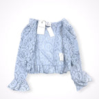 ISABELLE BLANCHE イザベルブランシュ / カットワークレースブラウス 参考定価：39,000+tax SIZE:XXS