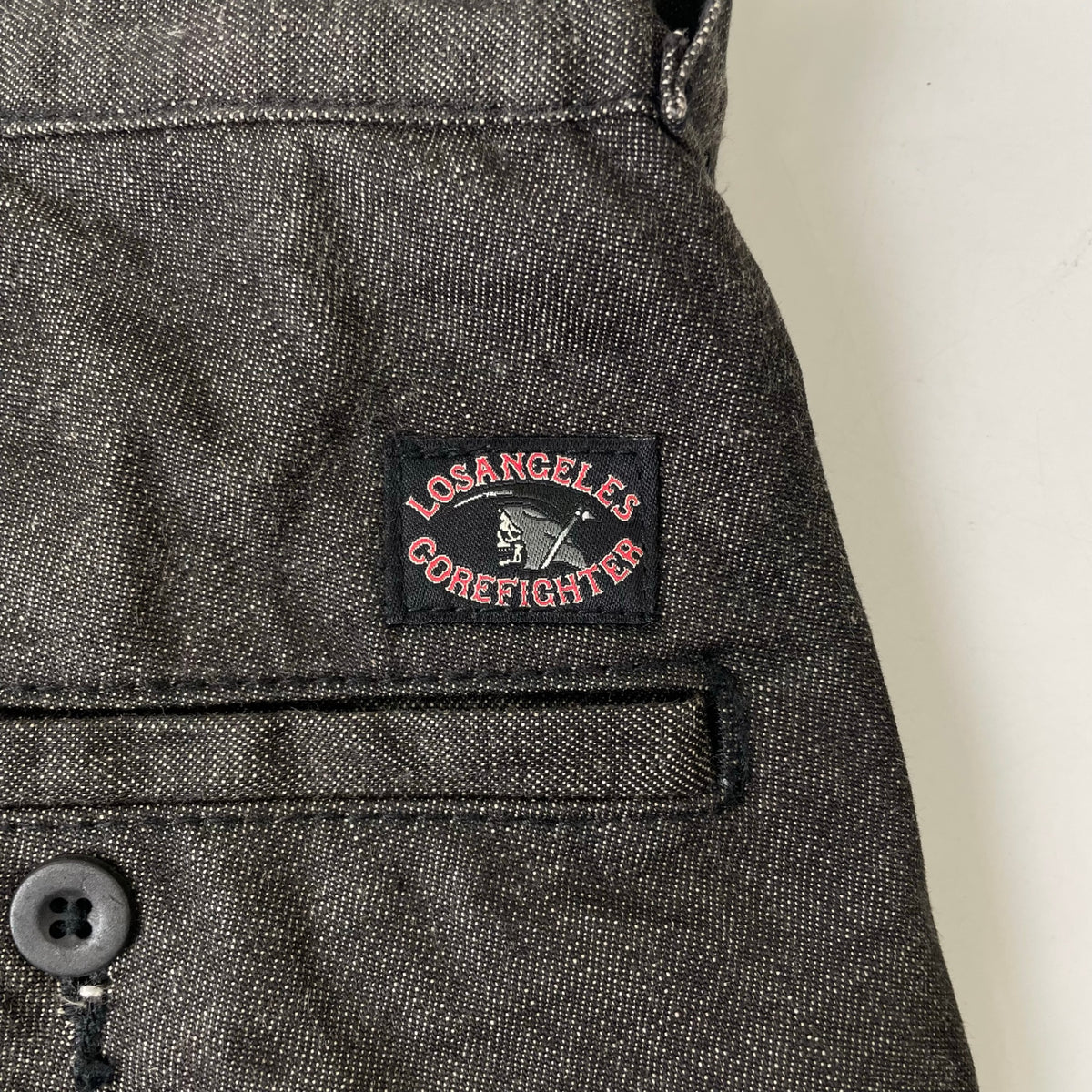 COREFIGHTER / マネー柄裏地 クロップドデニムパンツ 参考定価：18,000程度 SIZE:L