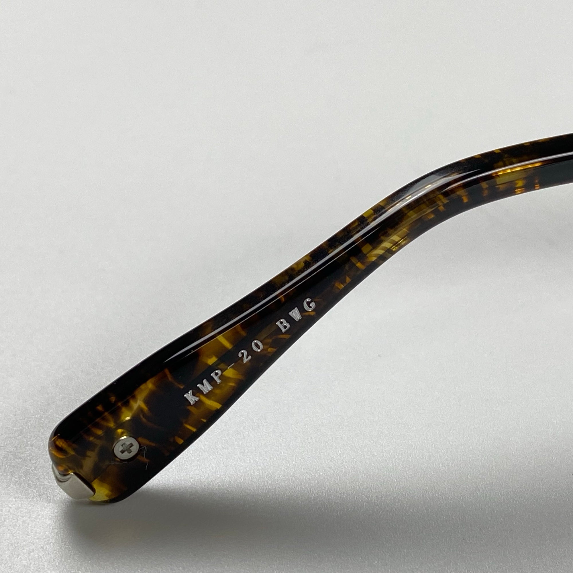 【極美品】 金子眼鏡 最上位Premiumライン / KMP-20 シルバーコンビ 眼鏡 METALシリーズ 度なしレンズ 参考定価：76,000+tax