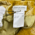 DRIES VAN NOTEN / シルクMIXベロアギャザースカート タグ付 参考定価：80,000程度 SIZE:34