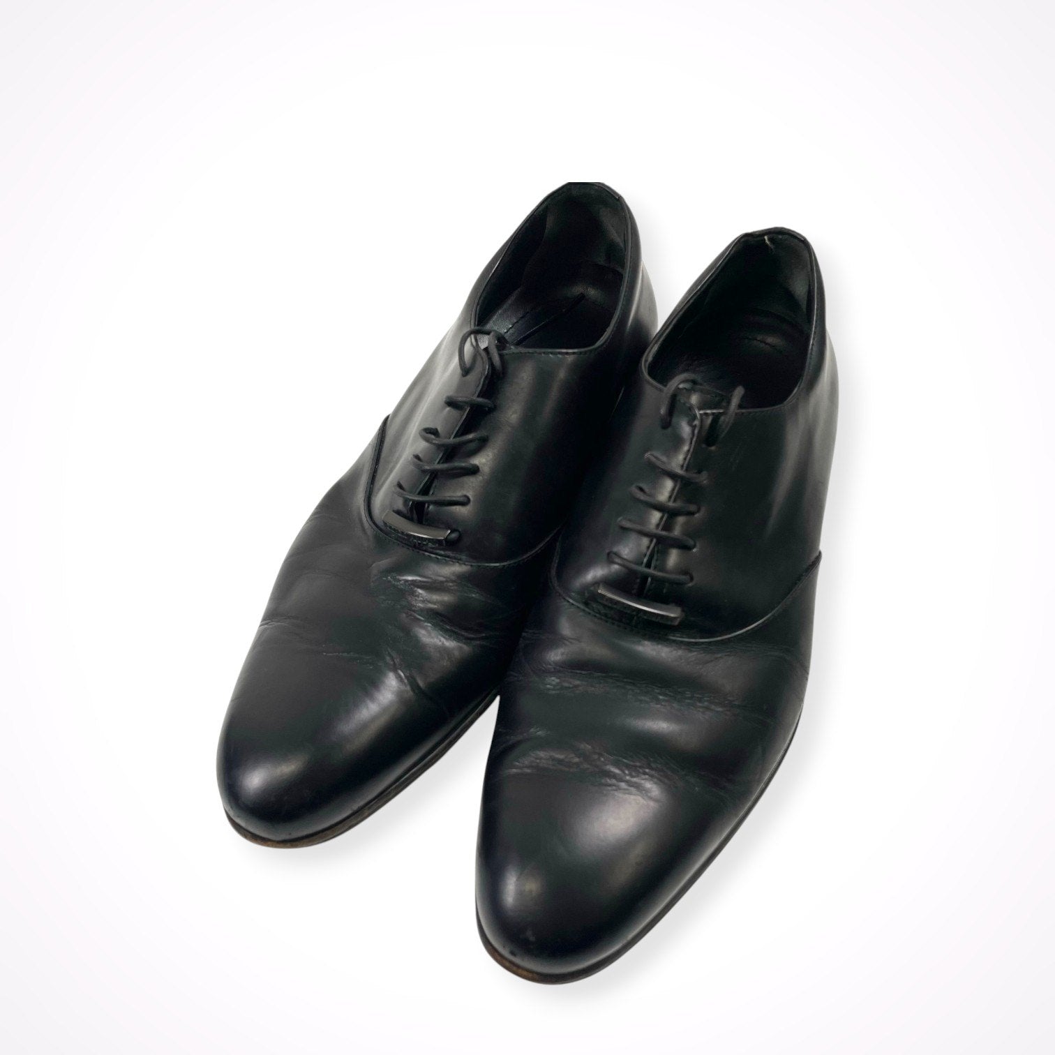 GIORGIO ARMANI ジョルジオ アルマーニ / プレーントゥレザーシューズ 参考定価：160,000程度 SIZE：40 1/2