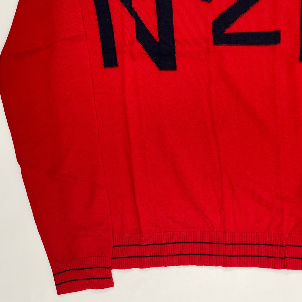 N°21 ヌメロヴェントゥーノ / 再構築ロゴウールニット 参考定価：60,000程度 SIZE：M