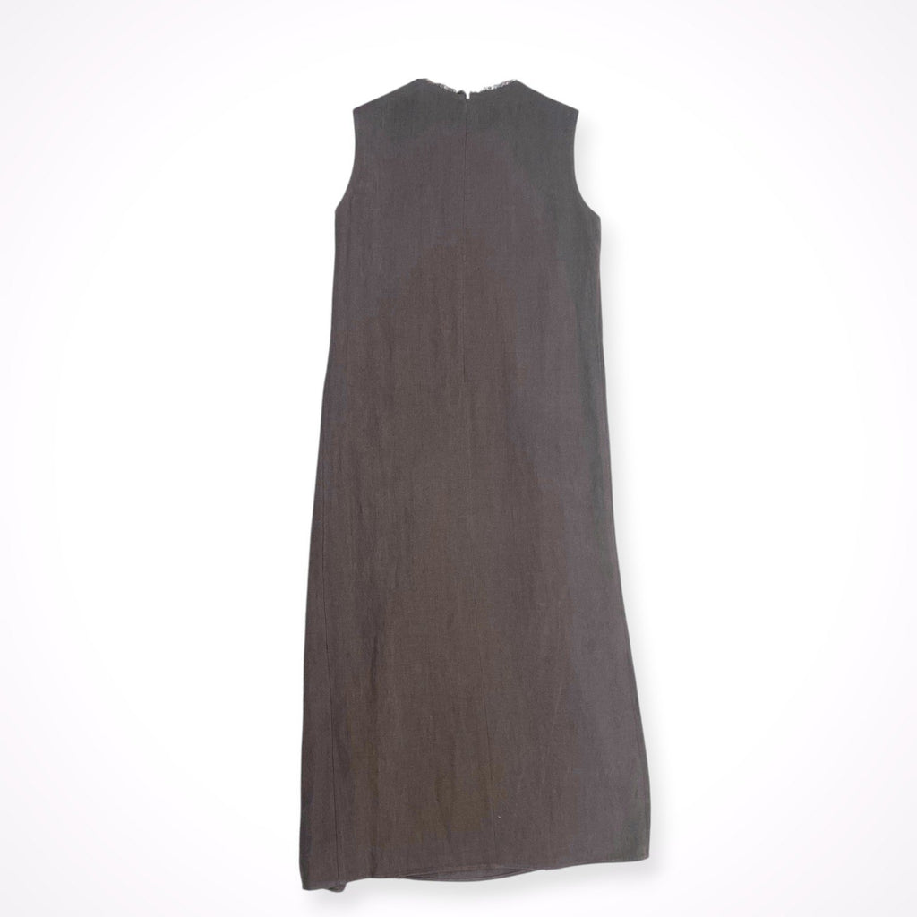 Whim Gazette / リネンノースリーブワンピース 参考定価：38,000+tax SIZE:FREE