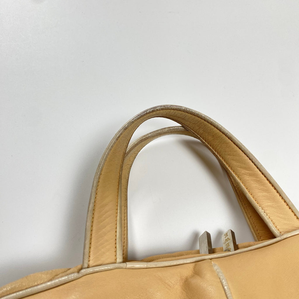 LOEWE ロエベ / ミニボストンハンドバッグ ラムレザー ベージュ