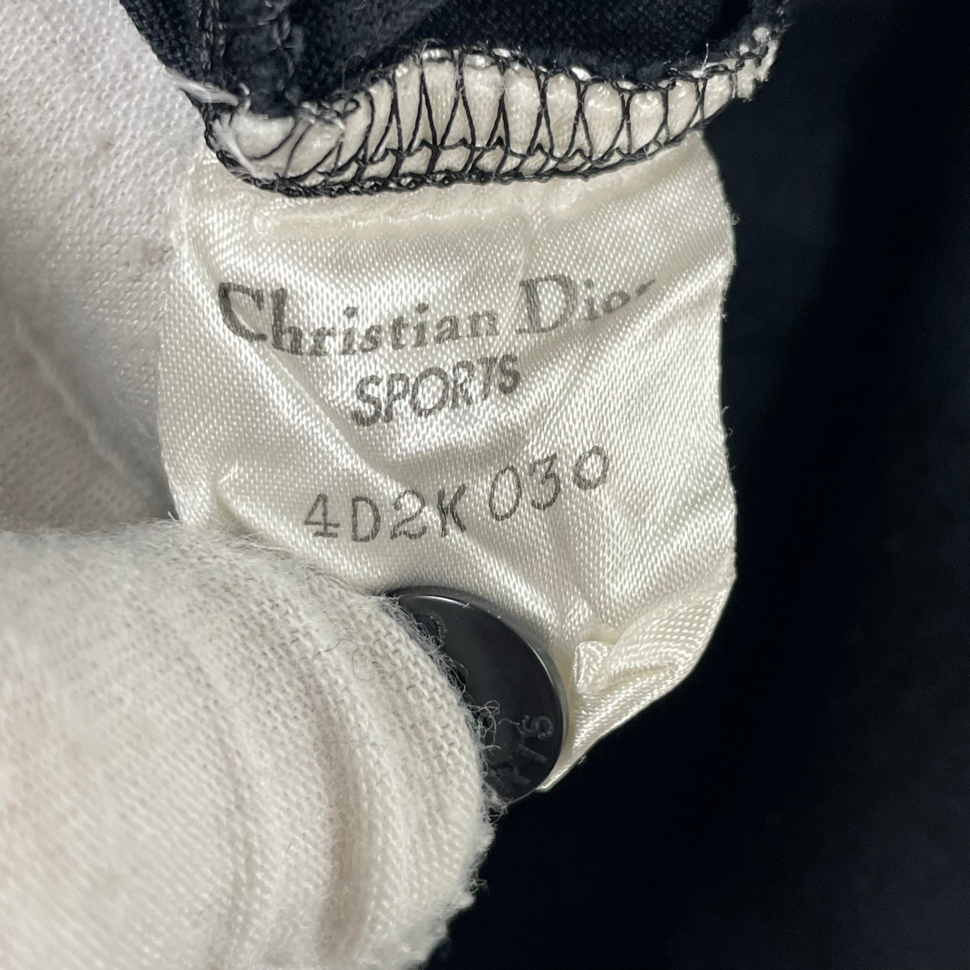 Christian Dior SPORTS / ヴィンテージ長袖ポロシャツ ブラック SIZE:M