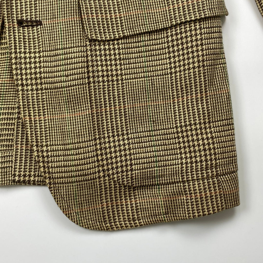 【HARITAGE ICON】 Polo by Ralph Lauren ポロ バイ ラルフローレン / リネン100％ 段返り ツイードジャケット 参考定価：150,000程度 SIZE:36S