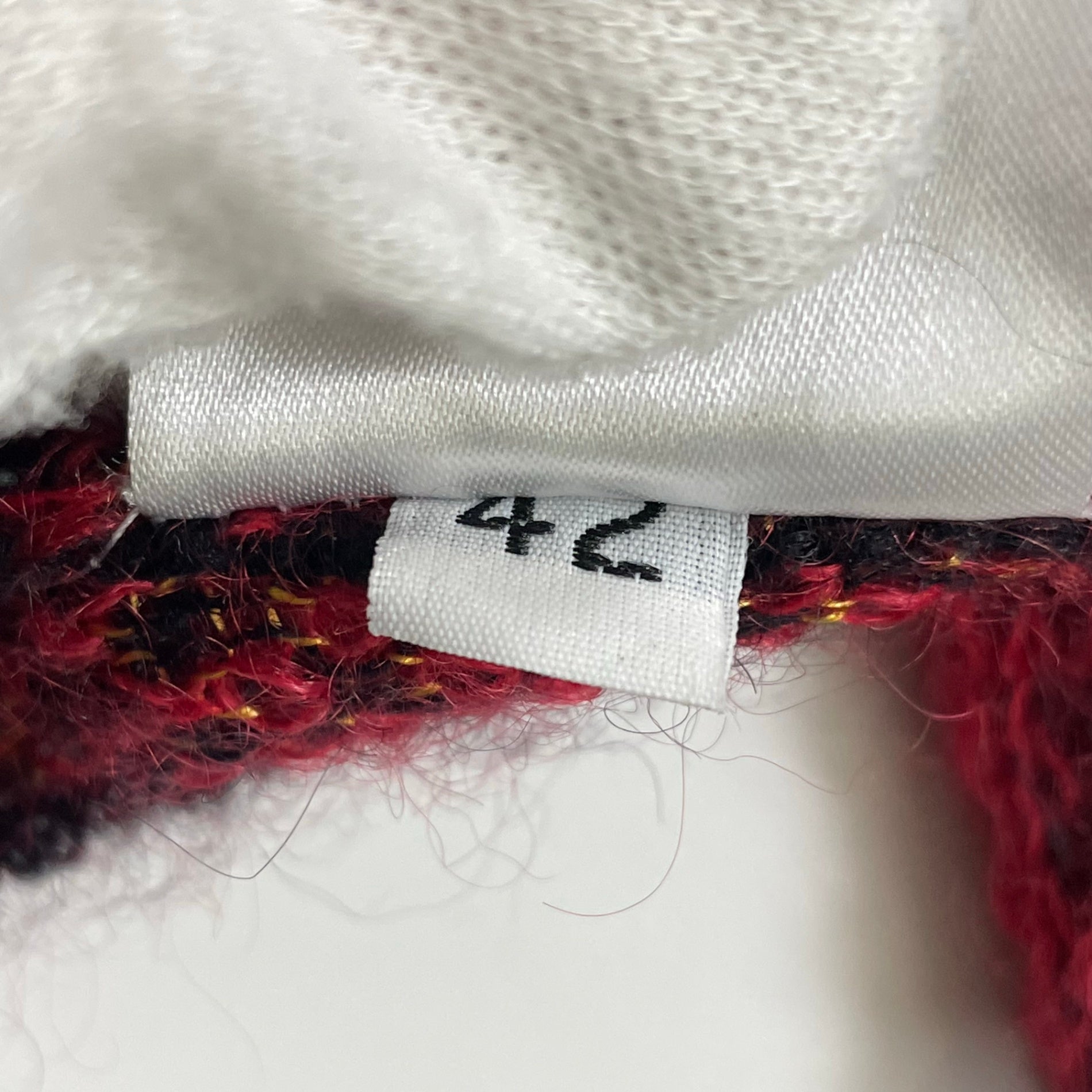 LIVIANA CONTI リビアナコンティ / モヘヤMIXチェックニット 参考定価：32,000程度 SIZE:42