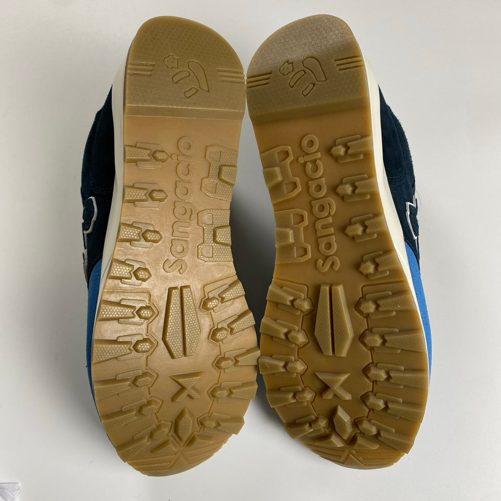 【未使用】 Sangacio サンガッチョ / BLUE × NAVY カウレザースニーカー 参考定価：24,000+tax SIZE:27cm