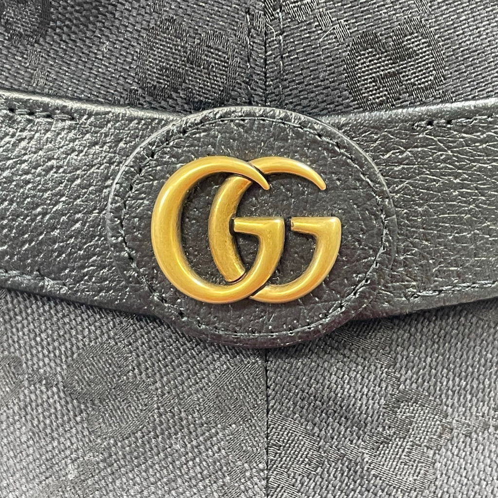 GUCCI グッチ / GGキャンバス フェドラハット ダブルG 参考定価：72,000+tax ブラック