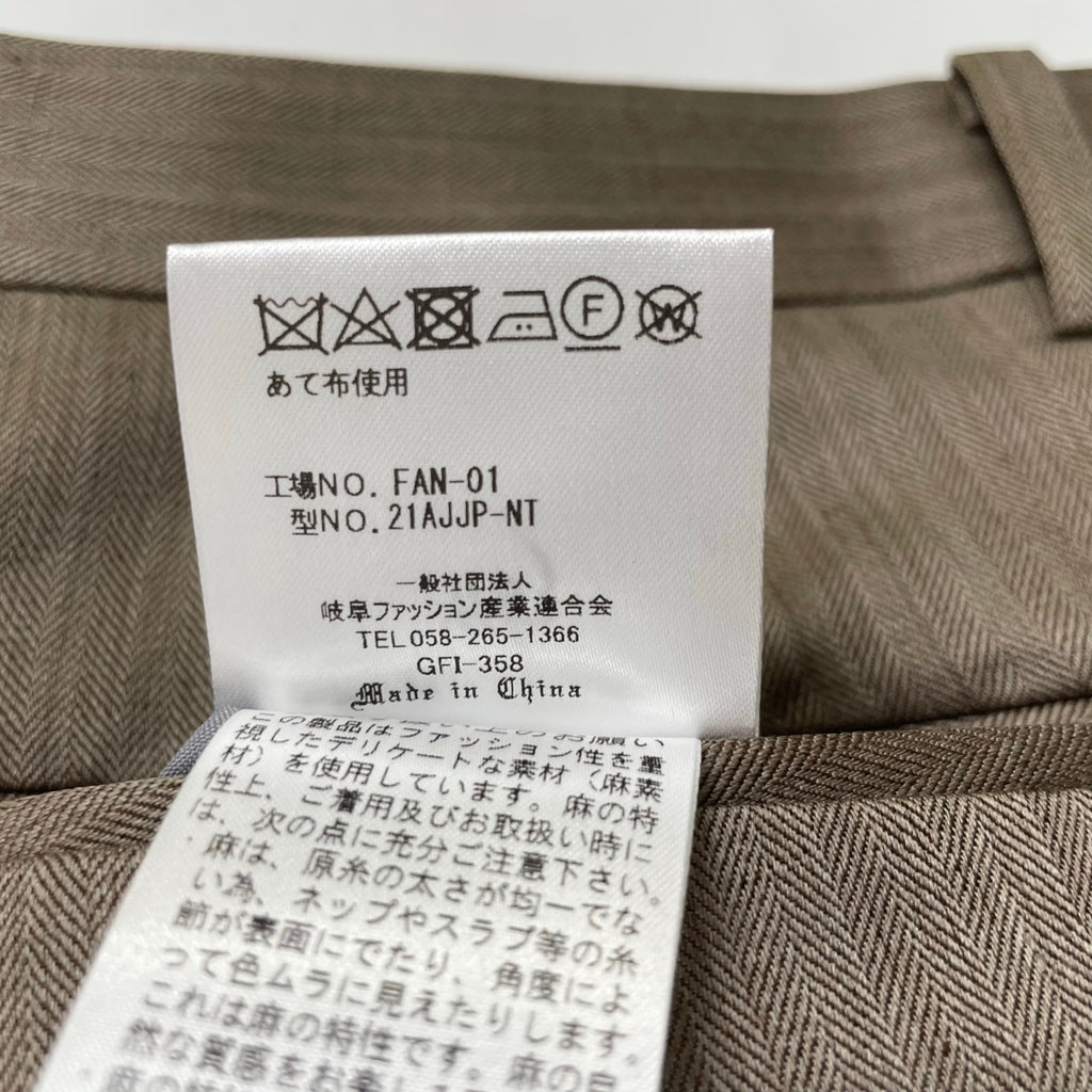 SUITIST スーティスト / ウールリネンセットアップスーツ 未使用品 参考定価：60,000程度 SIZE:XL