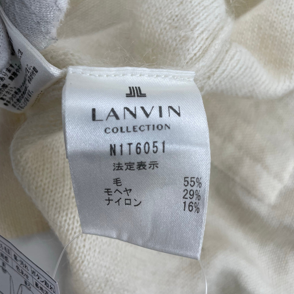 LANVIN COLLECTION / モヘヤMIXビジューカーディガン SIZE:38
