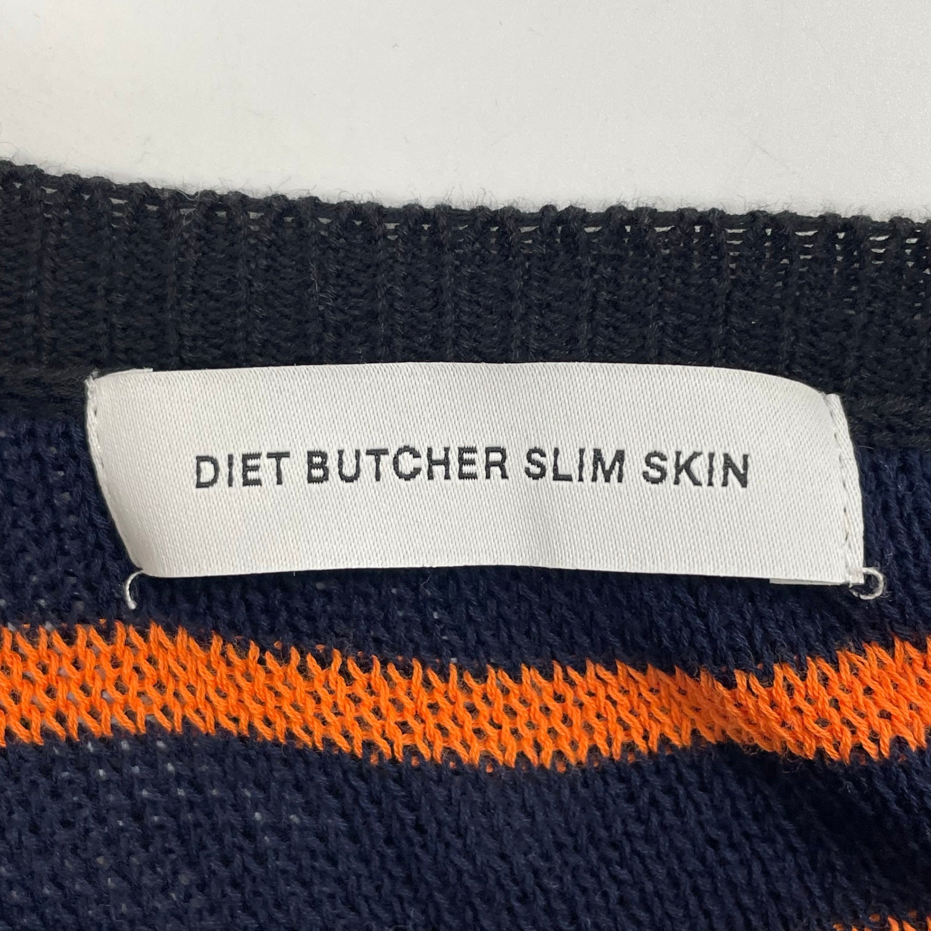 DIET BUTCHER SLIM SKIN / ボーダーロングニット 18SS SIZE：FREE