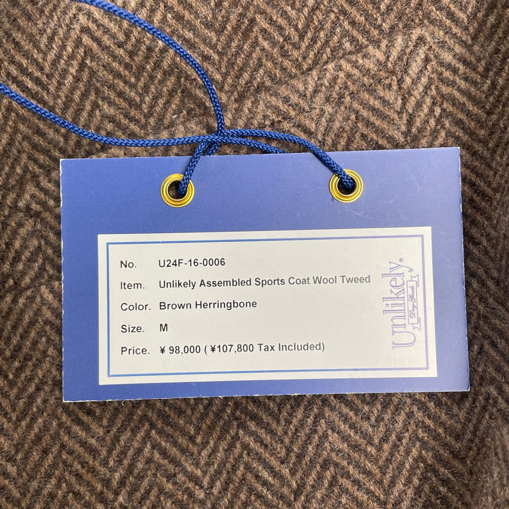 Unlikely アンライクリー / Assembled Sports Coat Wool Tweed ジャケット 参考定価：98,000+tax SIZE:M