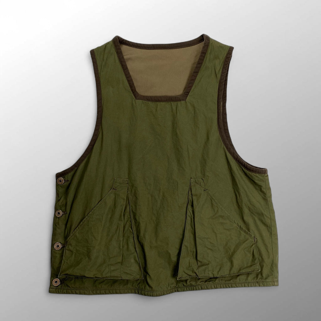 BLACK SIGN ブラックサイン / リバーシブルハンティングベスト ピケ 参考定価：30,000程度 SIZE:40(L程度)