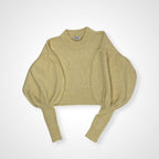 BAUM UND PFERDGARTEN バウムウンドヘルガーテン / アルパカMIXクロップドニット バルーンスリーブ BEAMS取扱い 参考定価：35,000程度 SIZE:L