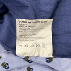 JUNYA WATANABE COMME des Garcons MAN ジュンヤワタナベ コムデギャルソン メン / フラワー刺繍切替シャツ 日本製 SIZE:S