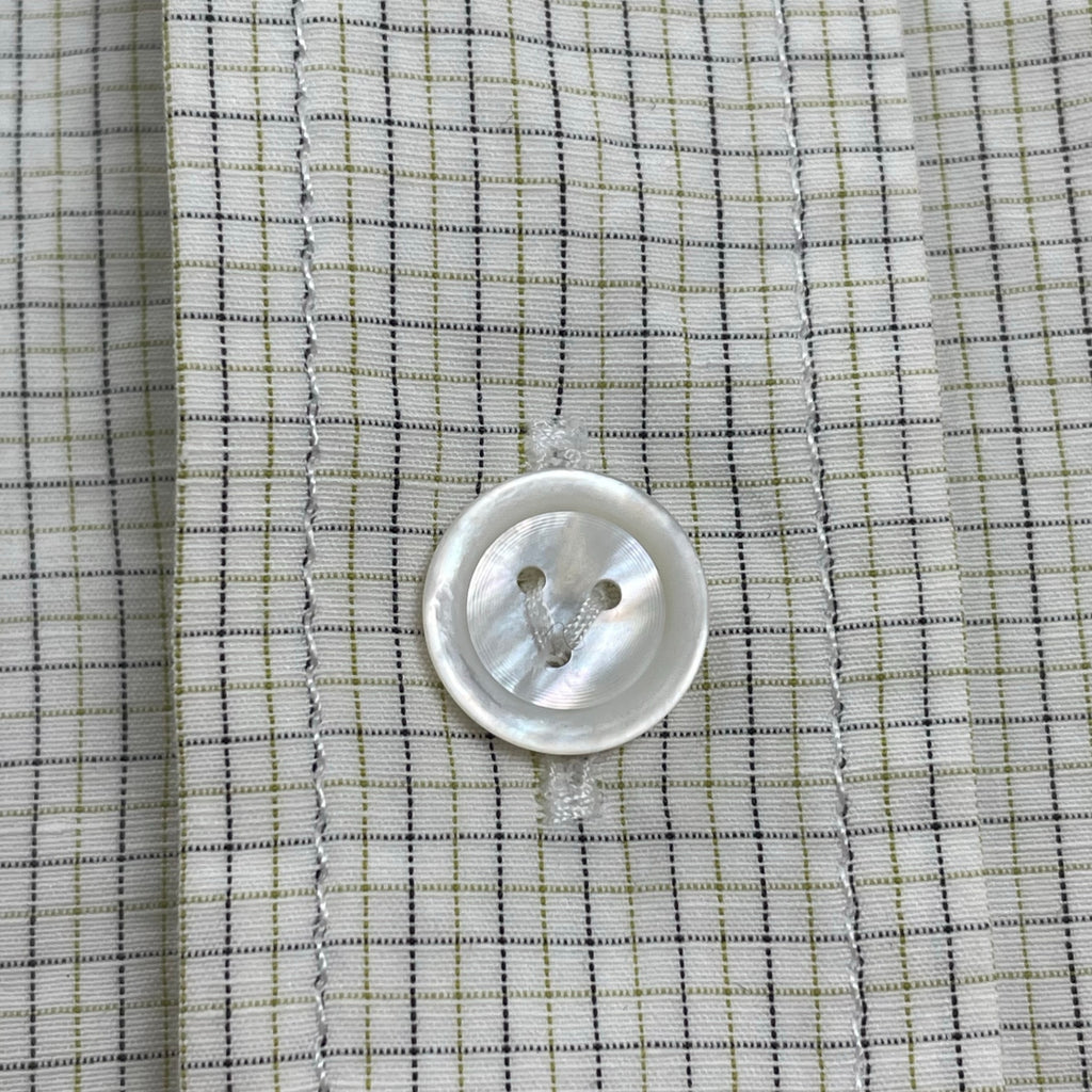 BOTTEGA VENETA ボッテガ ヴェネタ / Checked Cotton And Linen Shirt 参考定価：130,000程度 SIZE：46