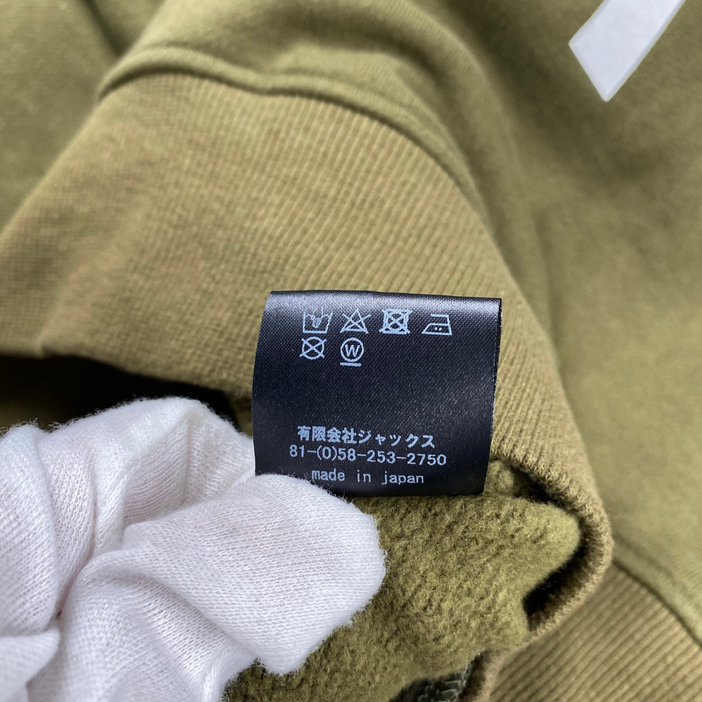 ACANTHUS アカンサス × muta MARINE ムータマリン / コラボ MA-1ジャケット スウェット地 カーキ SIZE:M