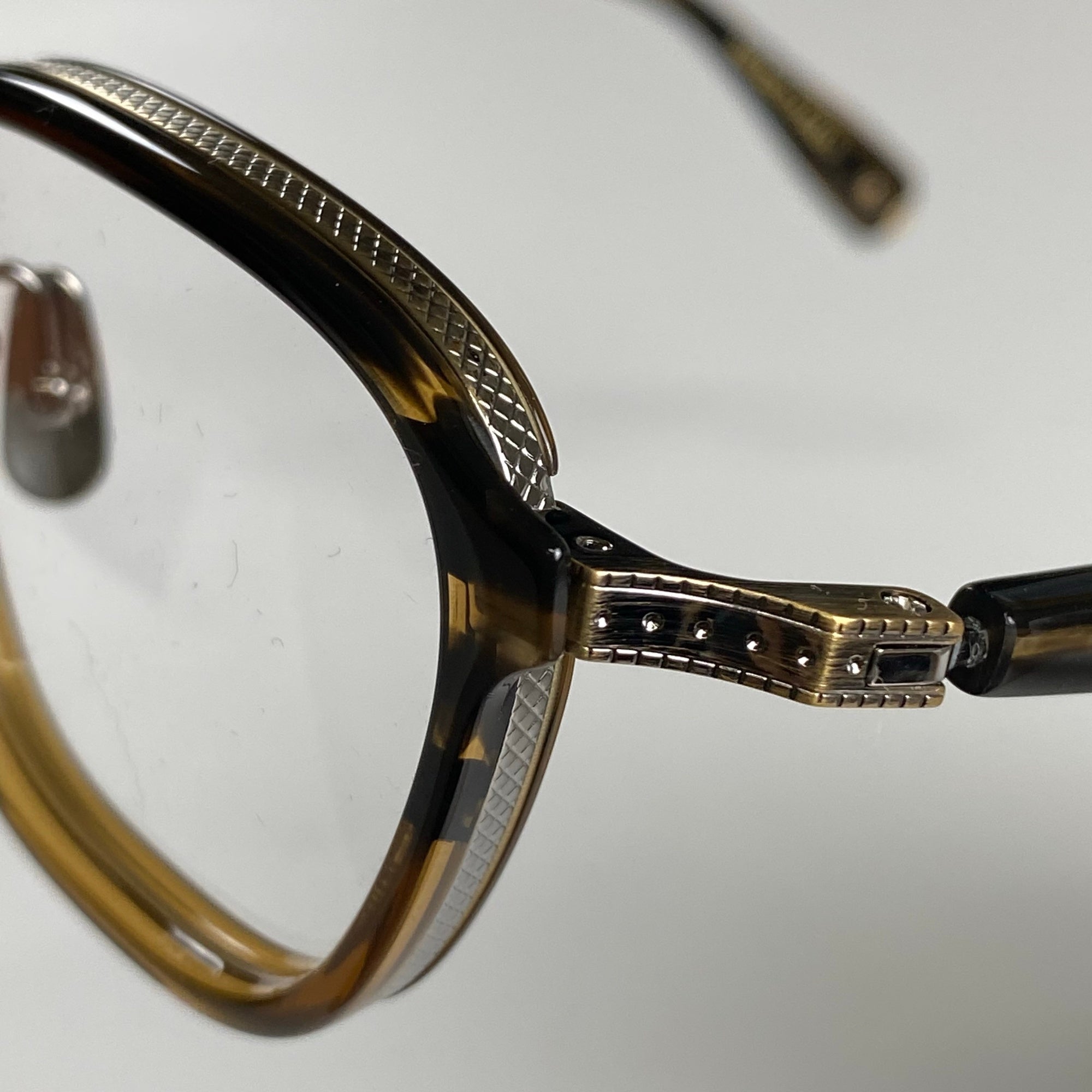 2025年夏発売 金子眼鏡 K18ライン / K18 メタルアイウェア 度なしクリアレンズ KMG-20 参考定価：132,000+tax