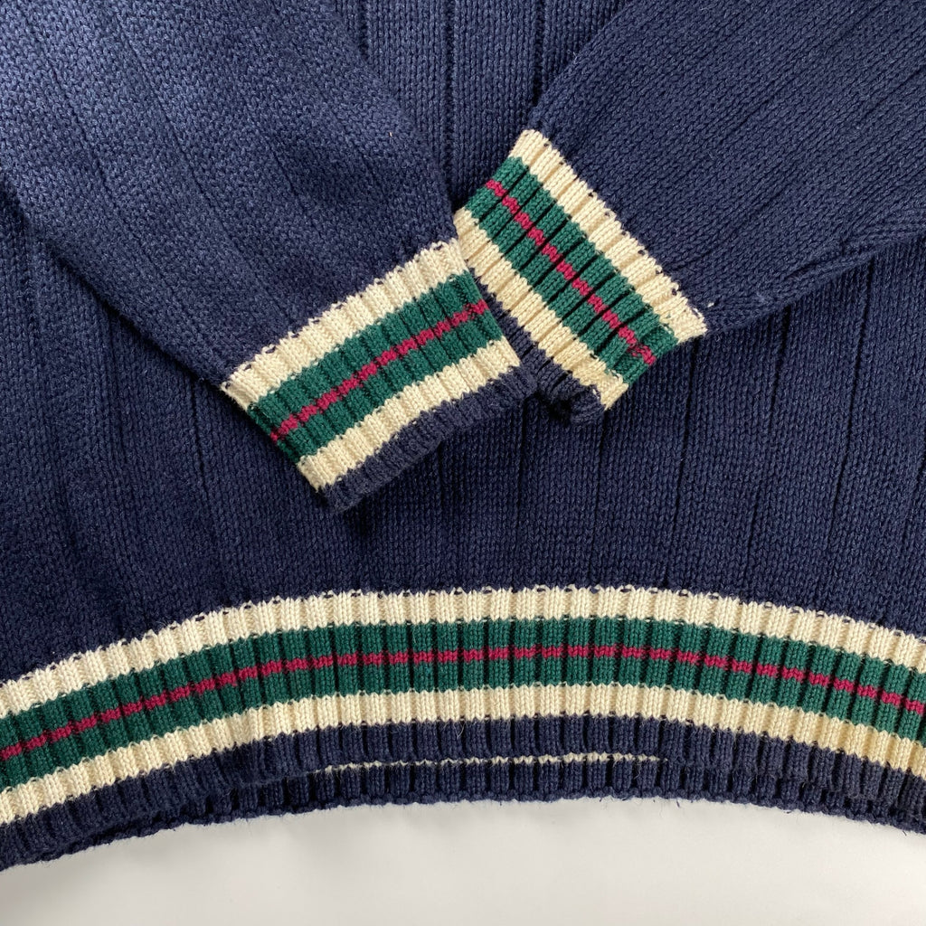 古着 AMERICAN WEEKEND アメリカン ウィークエンド / チルデン 3D ニット コットンリネン SIZE:XL