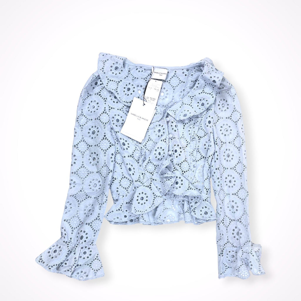 ISABELLE BLANCHE イザベルブランシュ / カットワークレースブラウス 参考定価：39,000+tax SIZE:XXS