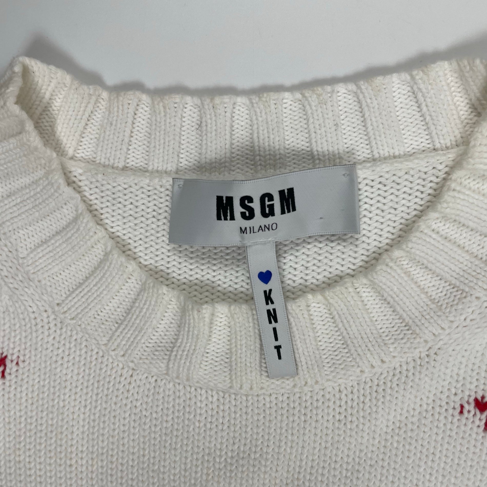 MSGM エムエスジーエム / 11周年記念 スターロゴニット 参考定価：40,000程度 SIZE:M