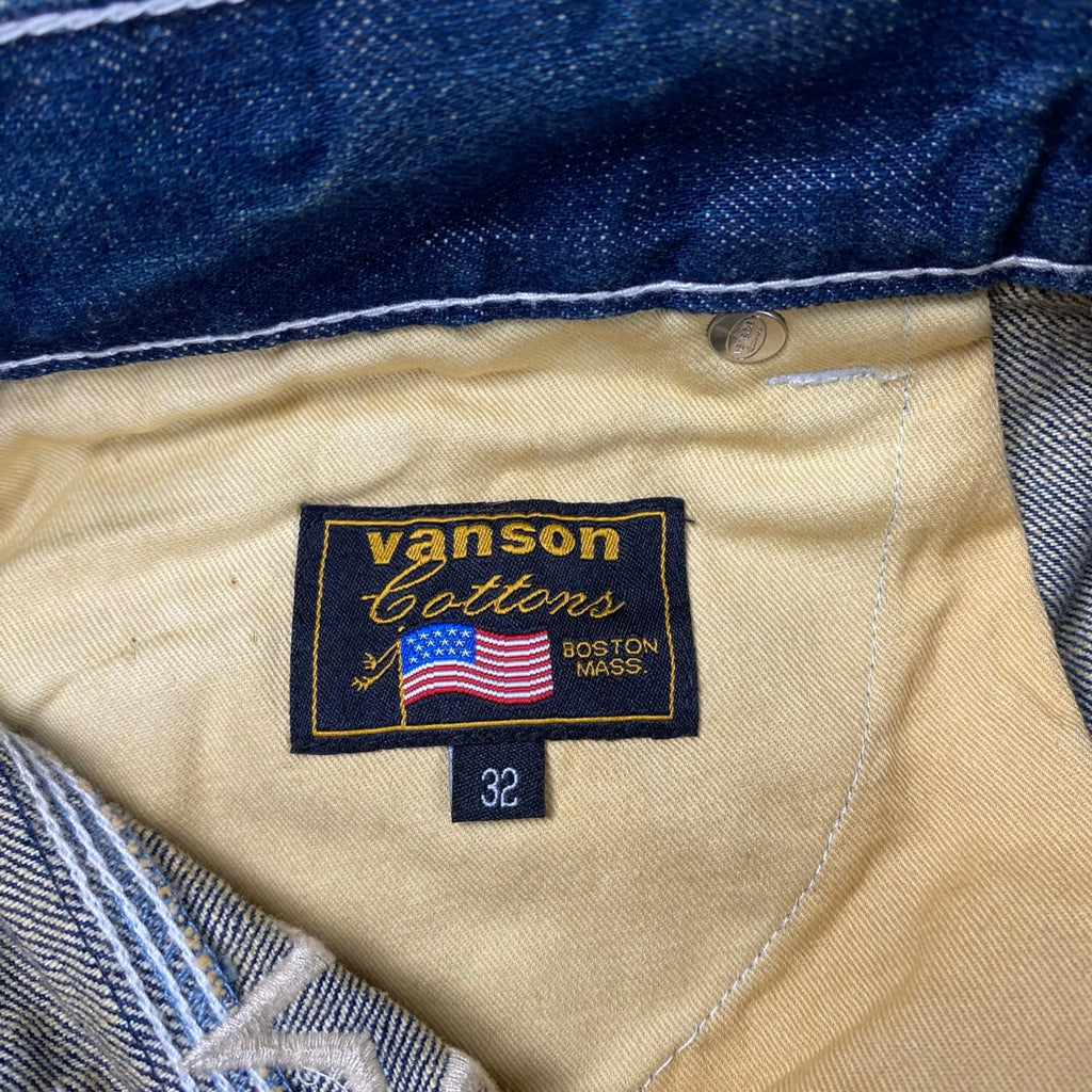 vanson × LOONEY TUNES / デコレーション デニムパンツ 刺繍 ワッペン SIZE:32