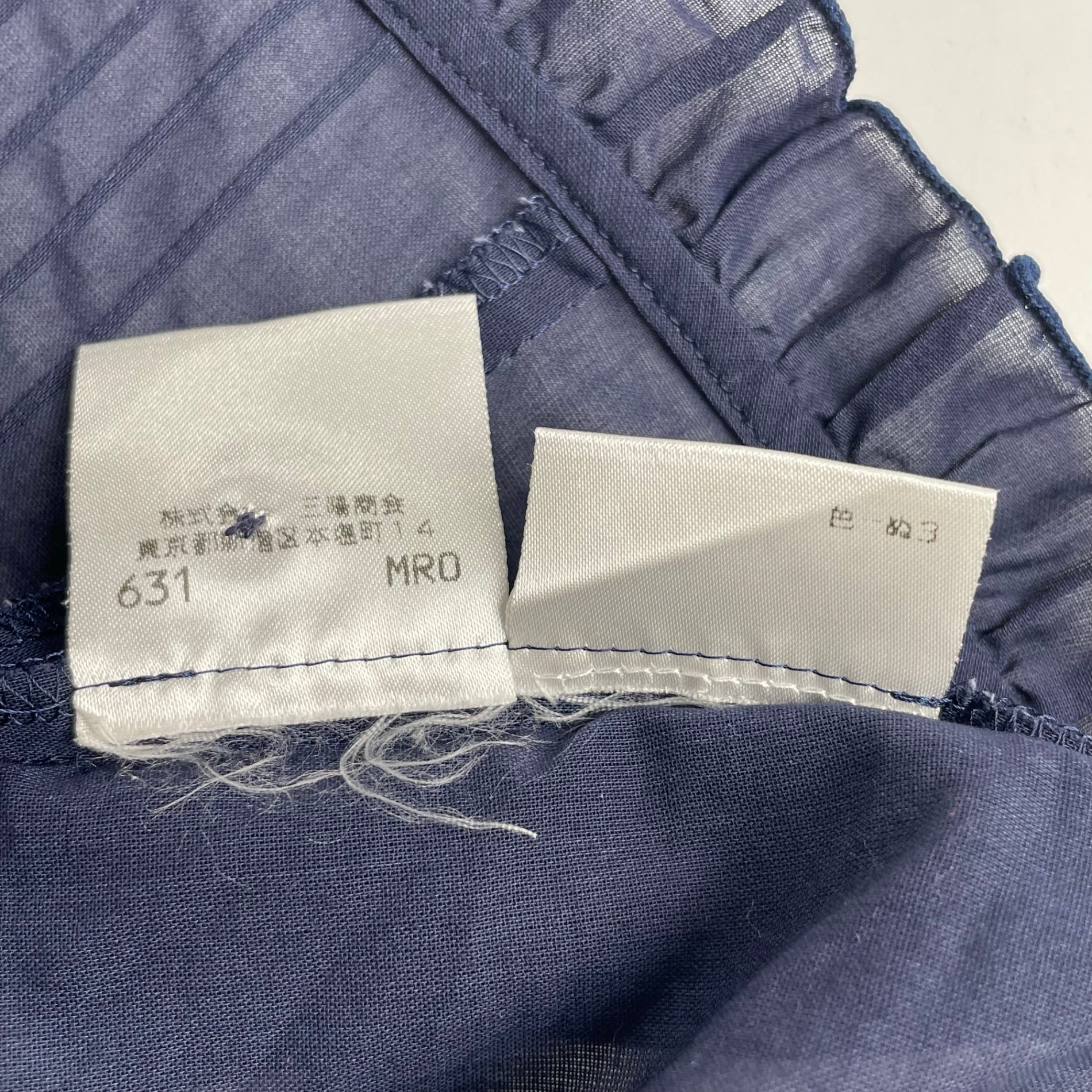 VINTAGE Burberry バーバリー Burberrys バーバリーズ / ノースリーブ タックプリーツブラウス ネイビー SIZE:38