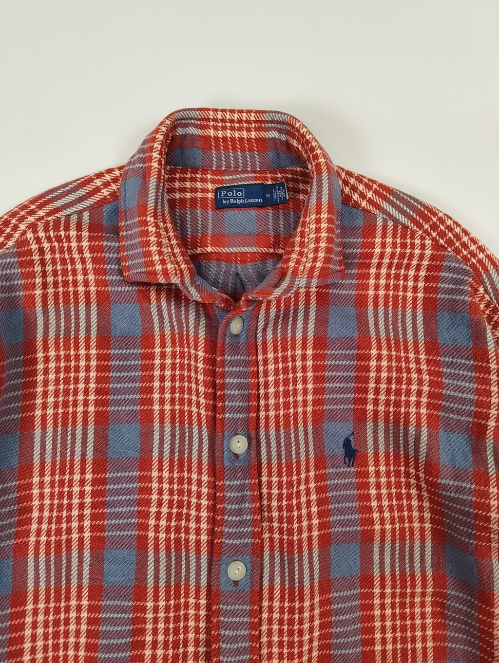 Polo Ralph Lauren / ヴィンテージ復刻 インド製ネルシャツ 参考定価：30,000程度 SIZE:M