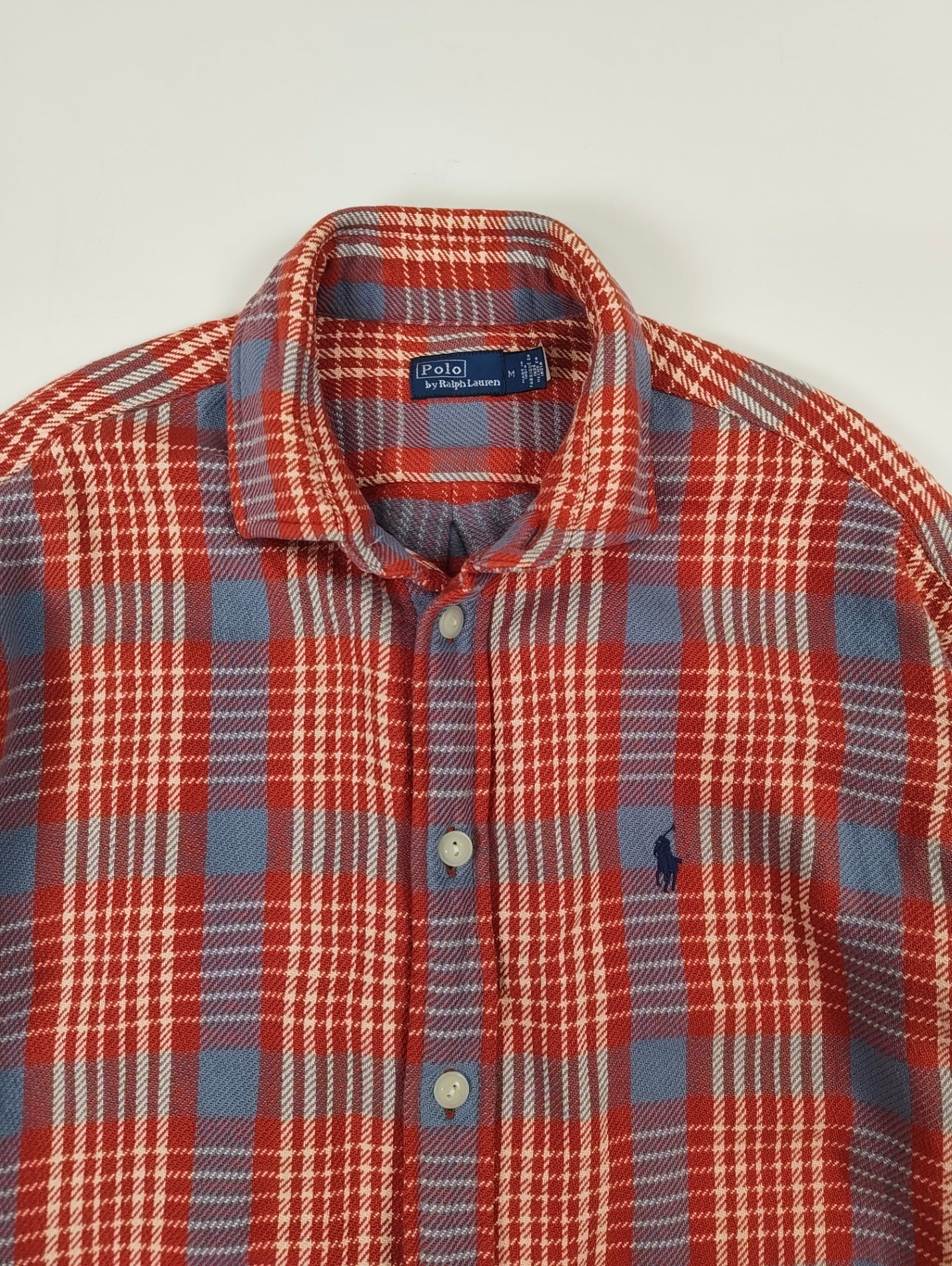 Polo Ralph Lauren / ヴィンテージ復刻 インド製ネルシャツ 参考定価：30,000程度 SIZE:M