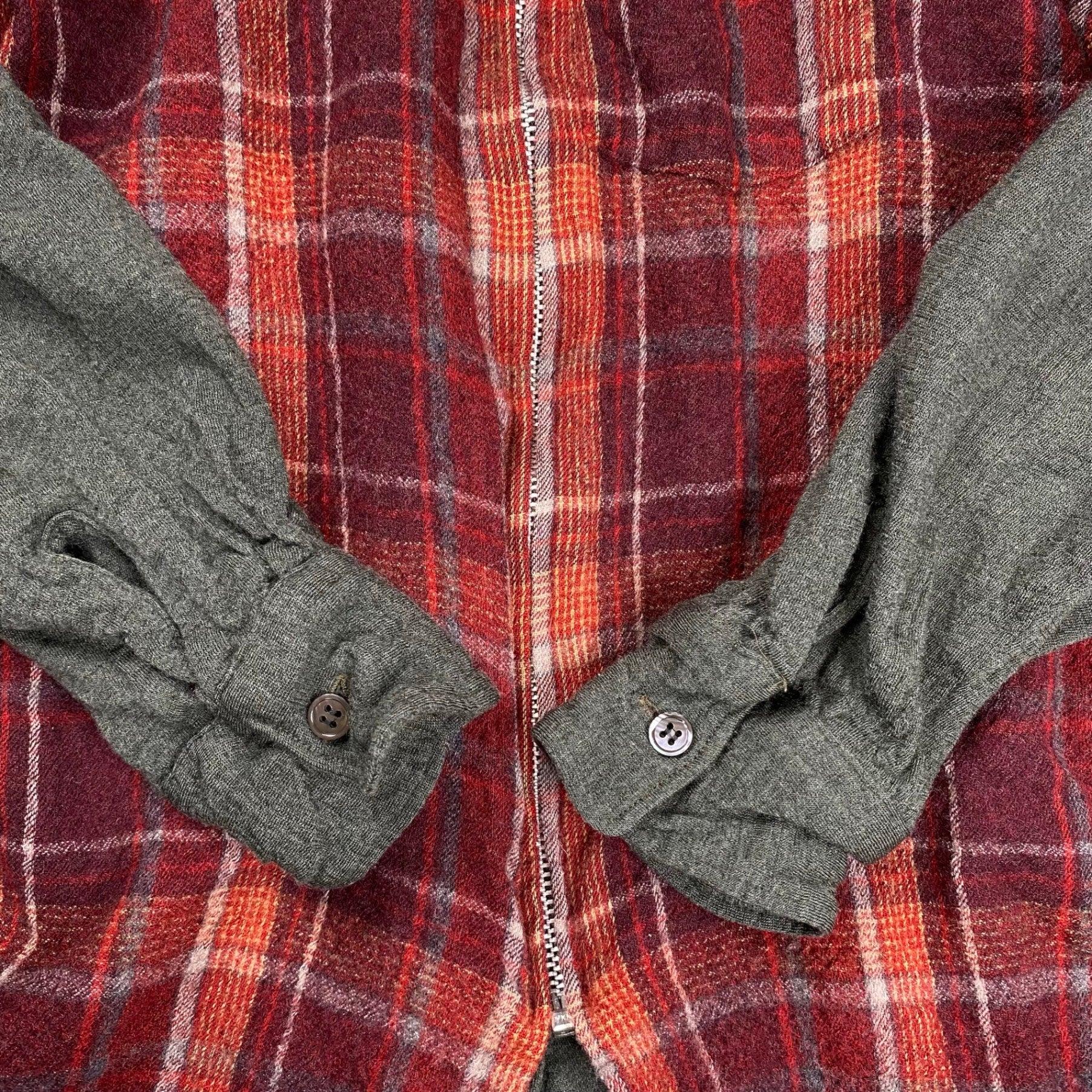 【最初期】 COMME des GARCONS SHIRT コムデギャルソンシャツ / ヴィンテージ 縮絨切替シャツ MADE IN FRANCE SIZE:S