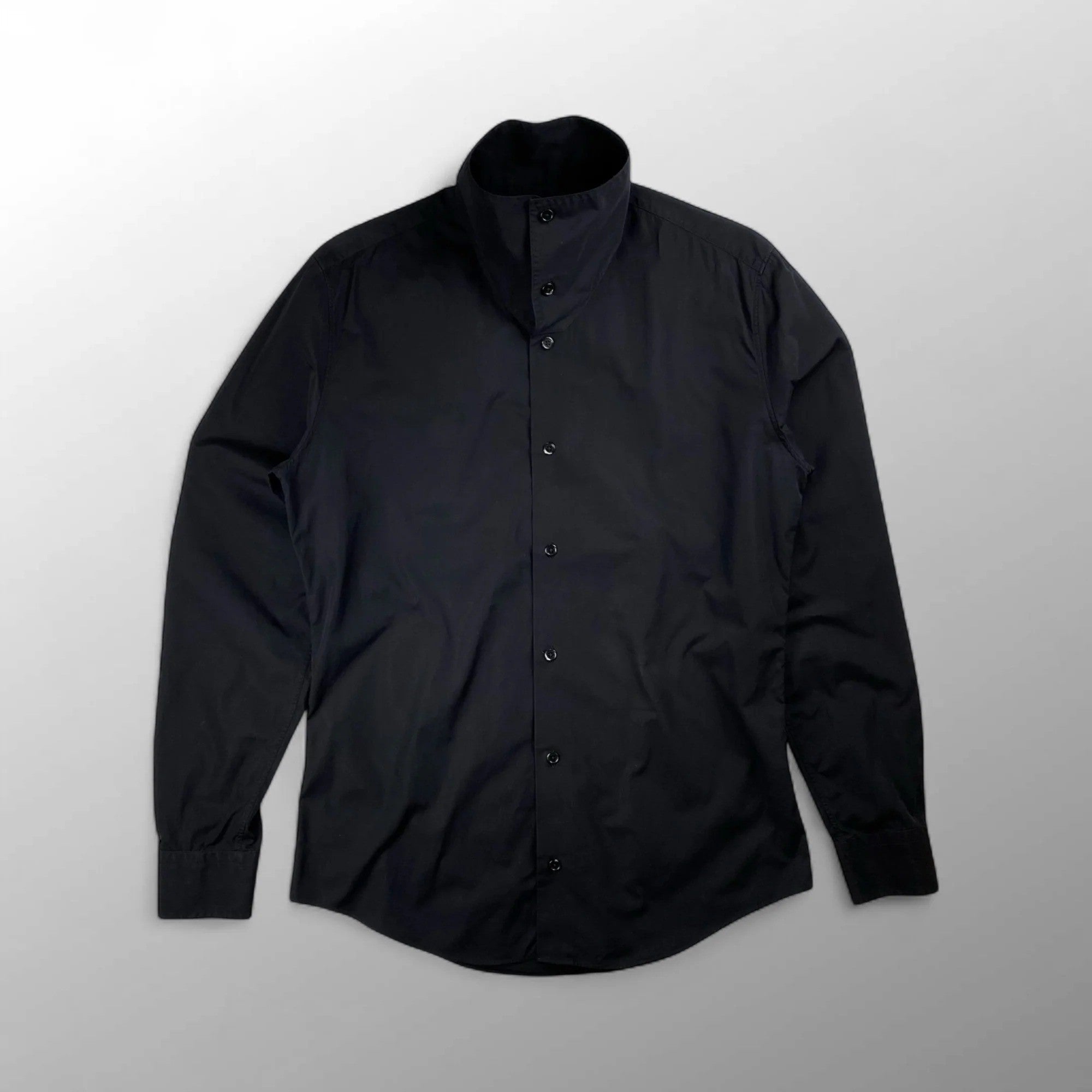 HERMES エルメス / スタンドカラー シャツ セリエボタン 変形デザイン SIZE：39（M程度）