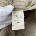 MARITHE FRANCOIS GIRBAUD / 退色ギミックパンツ ブラウン SIZE：L