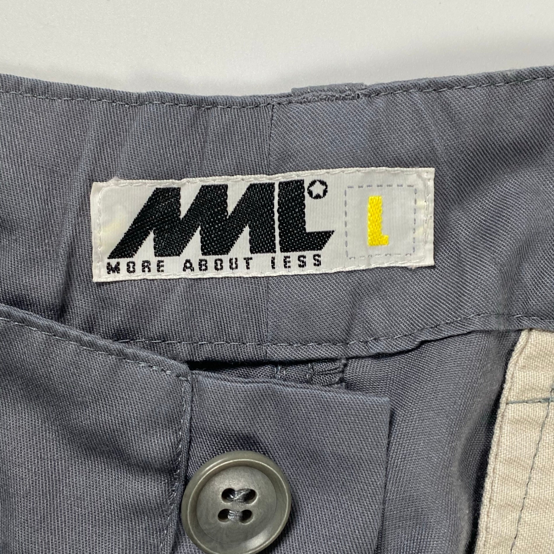 90s more about less モアアバウトレス / 90s アーカイブカーゴパンツ グレー ドローコード 旧FINESSE SIZE：L