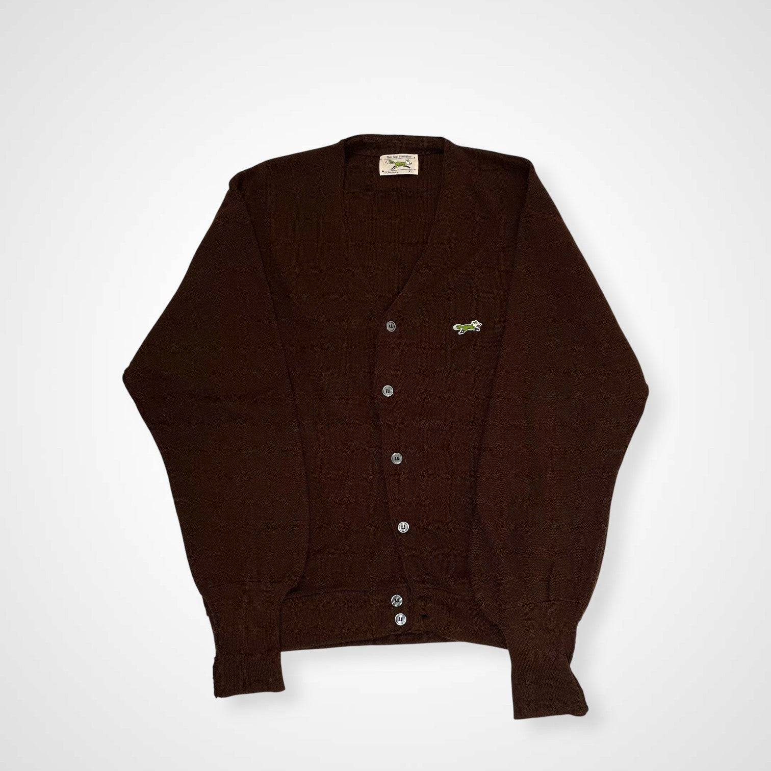 JC PENNEY ジェーシーペニー / 7-80s ヴィンテージアクリルカーディガン ユニオンチケット付 SIZE:XL