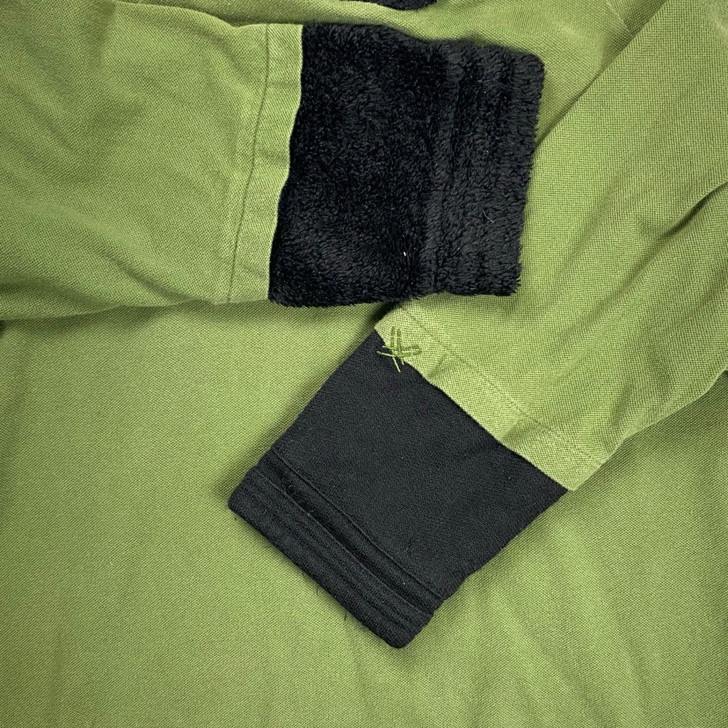 Shantii シャンティ / VINTAGE パイル切替鹿の子TEE オリーブ×ブラック SIZE：L