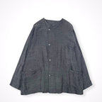 WATANABE TEXTILE × ORTHOU / ノーカラーカバーオールジャケット SIZE:FREE