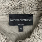 EMPORIO ARMANI / アーカイブ ニット切替シャツ イタリア製 SIZE:42