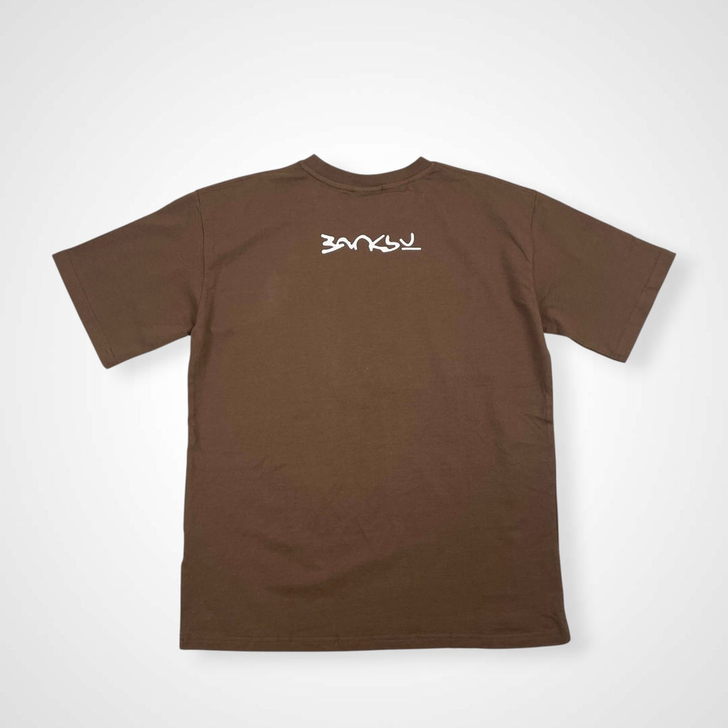 BANKSY バンクシー / オフィシャルプリントTEE 日本ツアー GENIUS or VANDAL SIZE:S