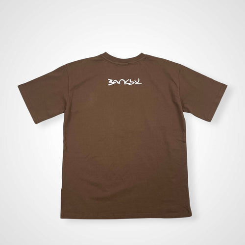BANKSY バンクシー / オフィシャルプリントTEE 日本ツアー GENIUS or VANDAL SIZE:S