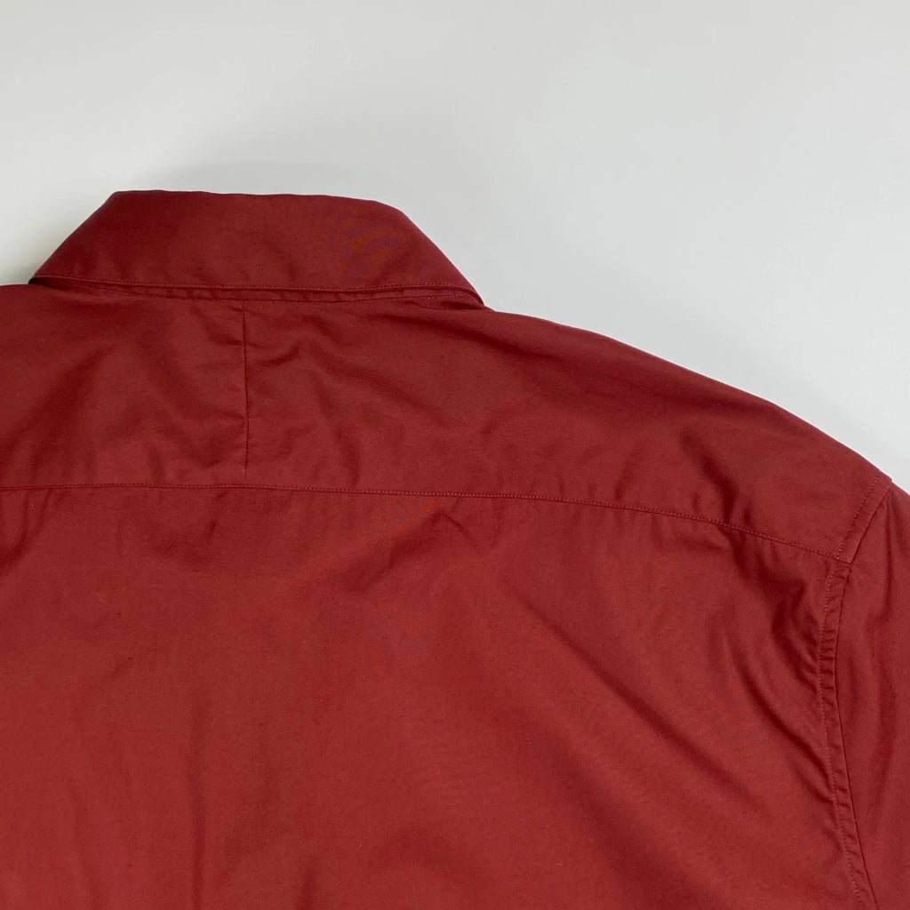 【美品】 HERMES エルメス / 半袖 ハイドボタン デザイン シャツ SIZE:40（L程度）